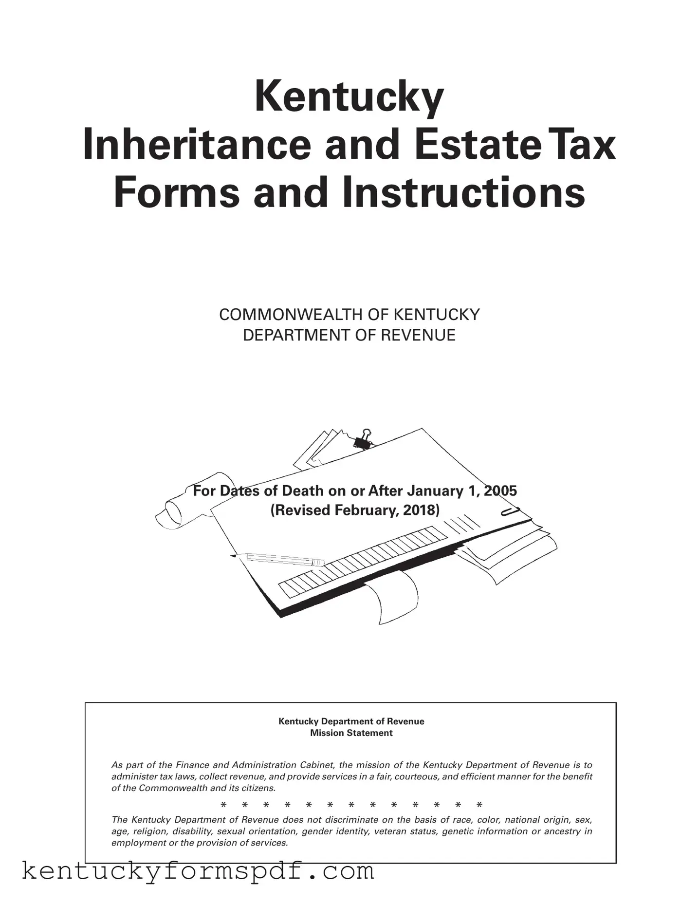 Fill in a Valid Kentucky Inheritance Tax Template